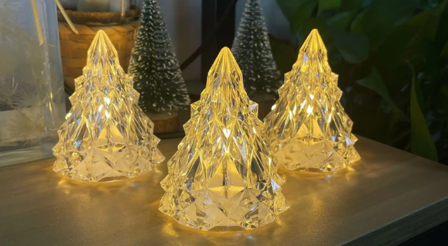 水晶燈飾擺件就用聚厲UV膠水,不發(fā)白耐黃變